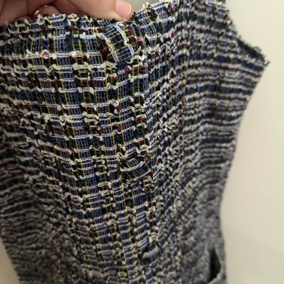 Free People Sleeveless Maxx Tweed Mini Dress in Midnight Combo - Picture 5 of 15